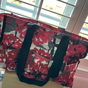 Thirty-One Tote Bag - Red- Pink- and Gray